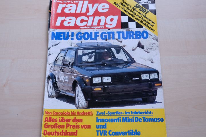 Deckblatt Rallye Racing (08/1979)